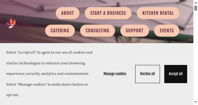 Screenshot of lacocinasf.org