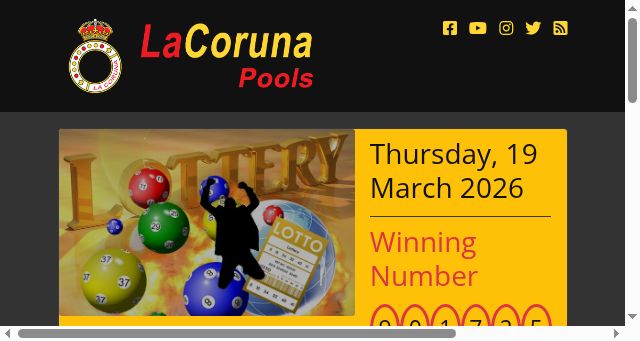 Screenshot of lacorunapools.com