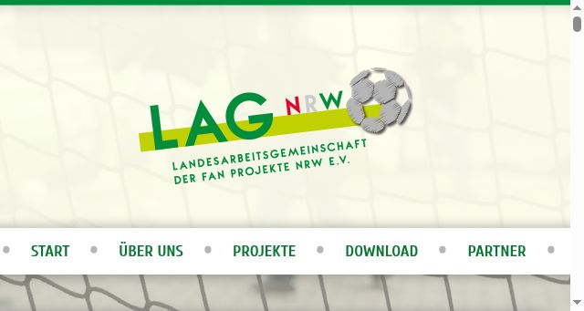 Screenshot of lag-fanprojekte-nrw.de