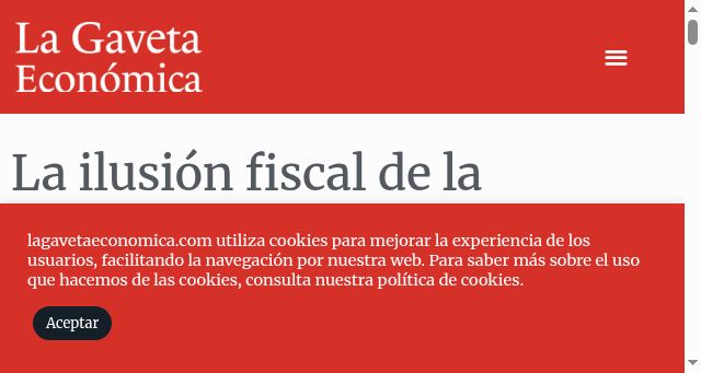 Screenshot of lagavetaeconomica.com