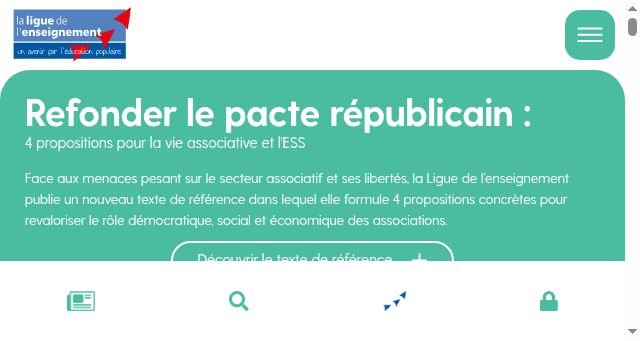 Screenshot of laligue.org