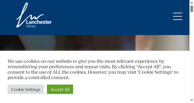Screenshot of lanchesterwines.co.uk