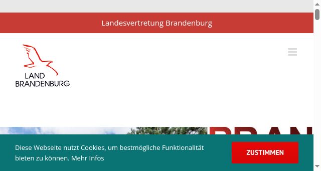 Screenshot of landesvertretung-brandenburg.de
