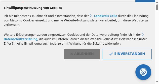 Screenshot of landkreis-celle.de