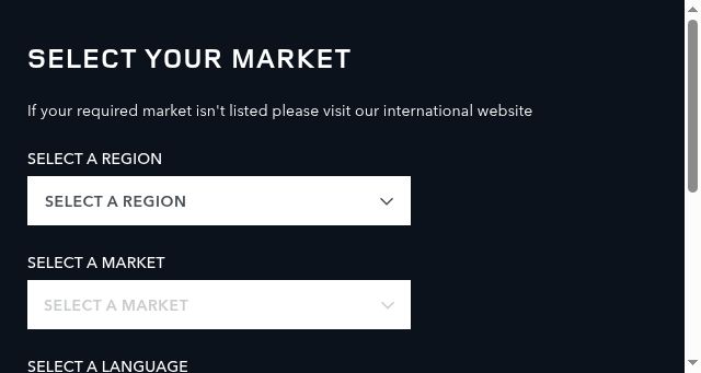Screenshot of landrover.com