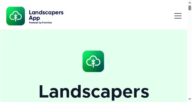Screenshot of landscapersapp.com