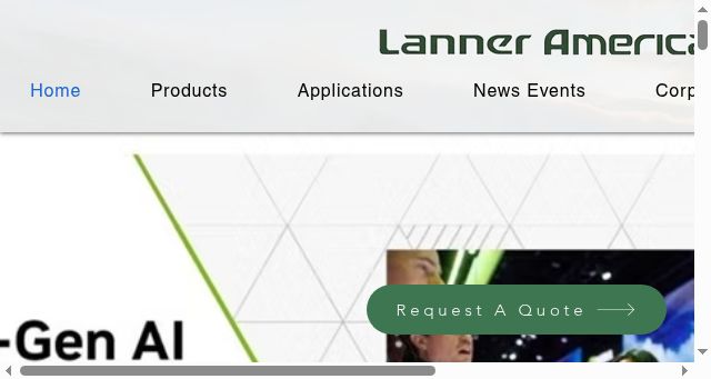 Screenshot of lanner-america.com
