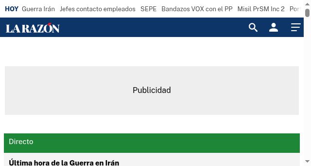 Screenshot of larazon.es