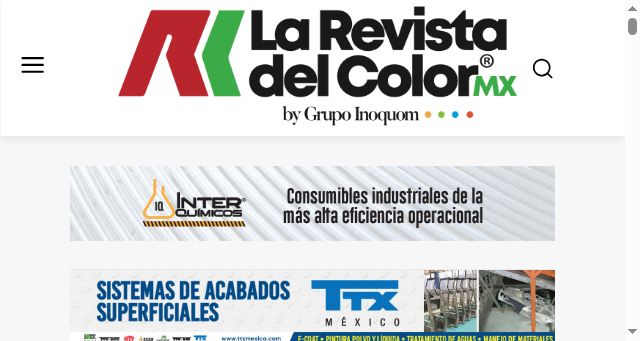 Screenshot of larevistadelcolor.com