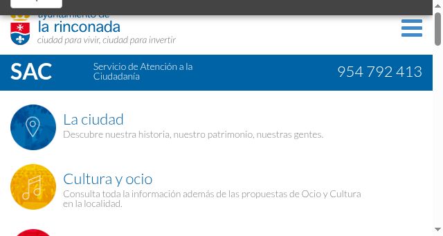 Screenshot of larinconada.es