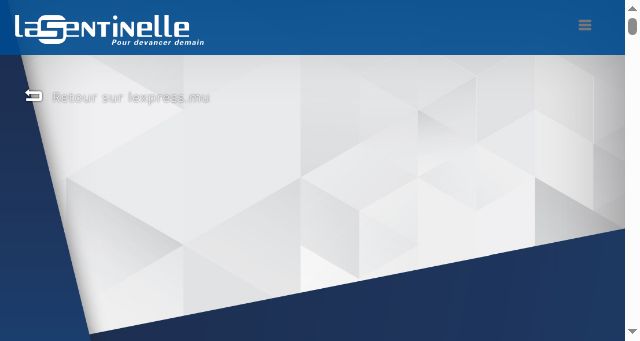 Screenshot of lasentinelle.mu