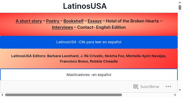 Screenshot of latinosenglishedition.blog