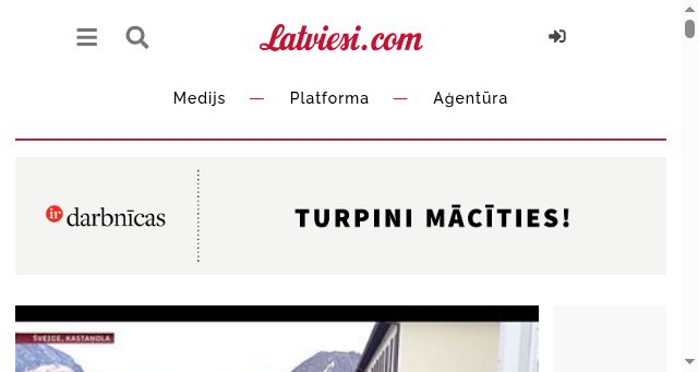 Screenshot of latviesi.com
