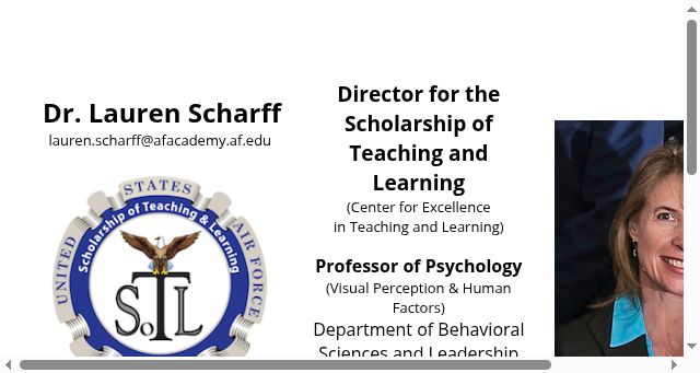 Screenshot of laurenscharff.com