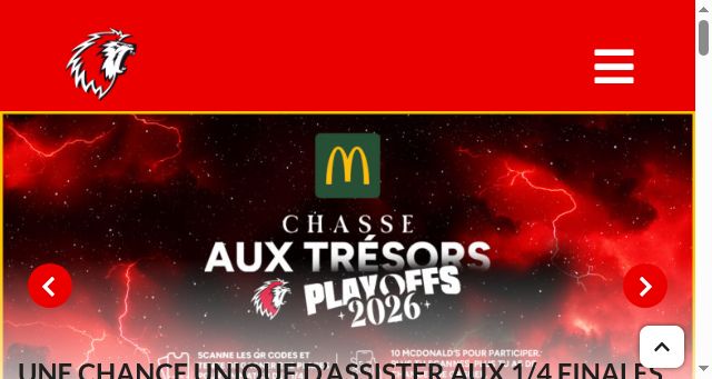 Screenshot of lausannehc.ch