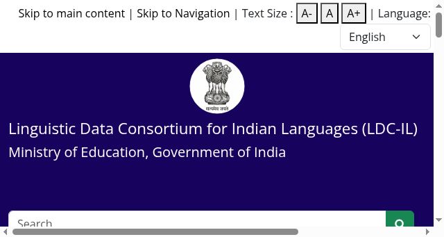 Screenshot of ldcil.org