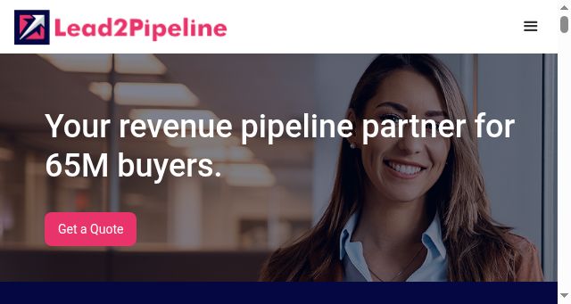 Screenshot of lead2pipeline.com