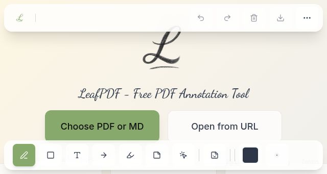 Screenshot of leafpdf.com