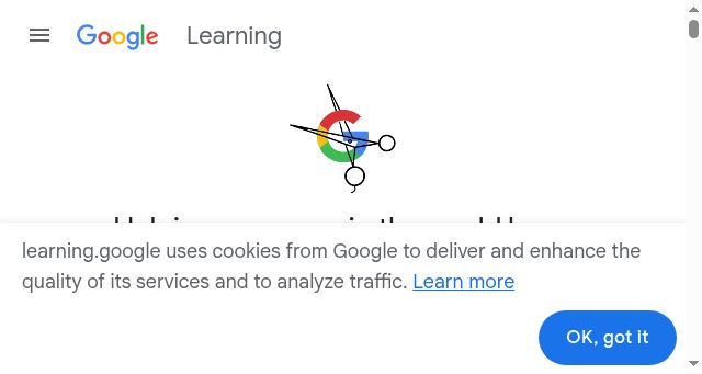 Screenshot of learning.google