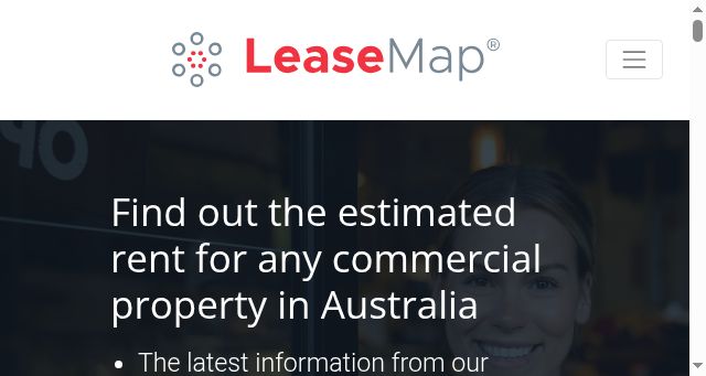 Screenshot of leasemap.com.au