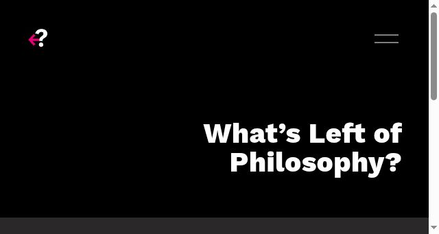 Screenshot of leftofphilosophy.com