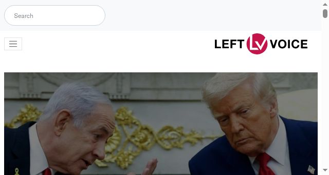 Screenshot of leftvoice.org
