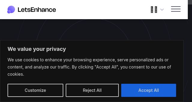 Screenshot of letsenhance.io