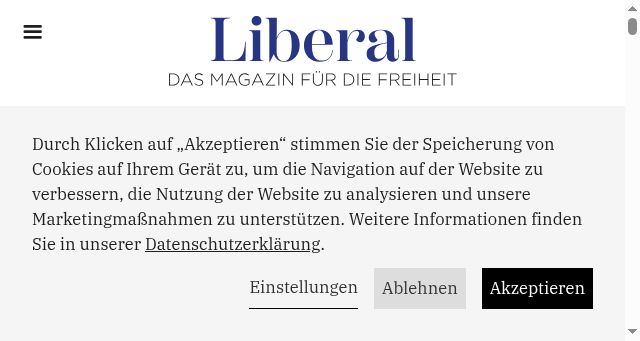 Screenshot of liberal-magazin.de