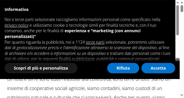 Screenshot of liberaterra.it