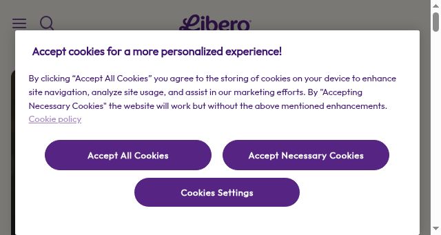 Screenshot of libero.com