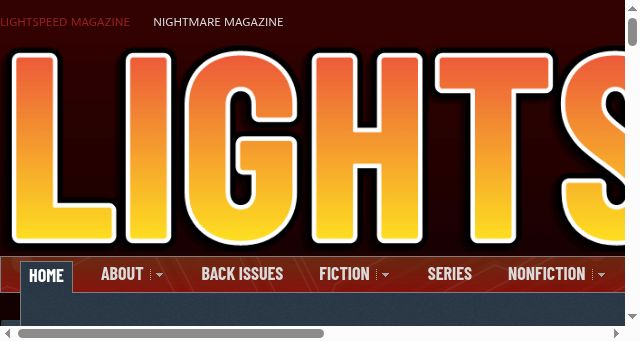Screenshot of lightspeedmagazine.com
