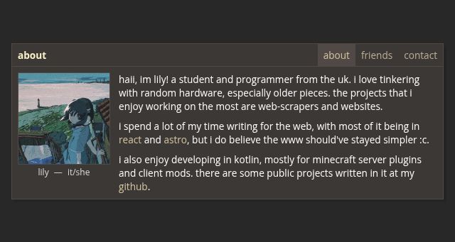 Screenshot of lily.pet