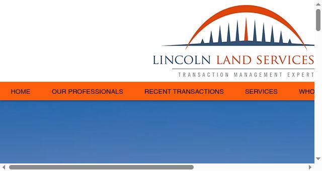 Screenshot of lincolnlandservices.com