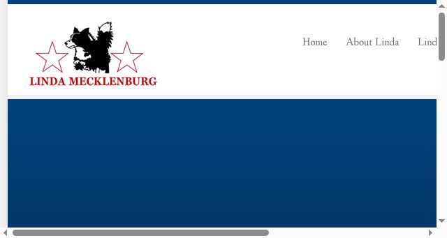 Screenshot of lindamecklenburg.com