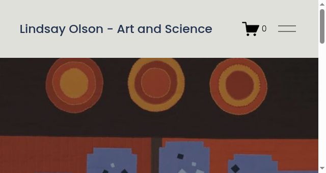 Screenshot of lindsayolsonart.com