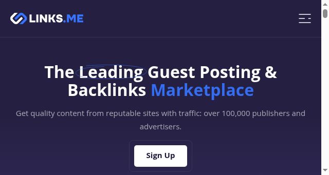 Screenshot of links.me