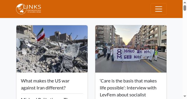 Screenshot of links.org.au