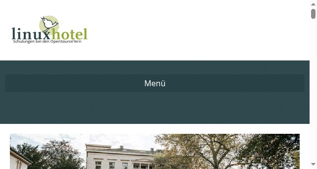 Screenshot of linuxhotel.de