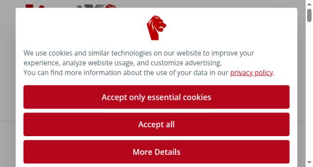 Screenshot of lionix-international.com