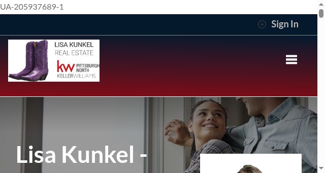 Screenshot of lisakunkelrealestate.com