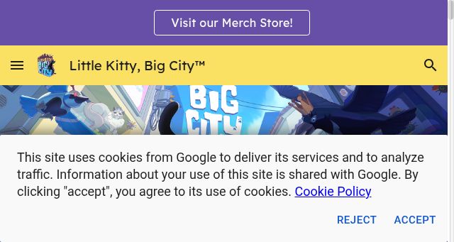 Screenshot of littlekittybigcity.com