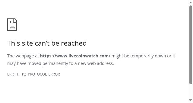 Screenshot of livecoinwatch.com