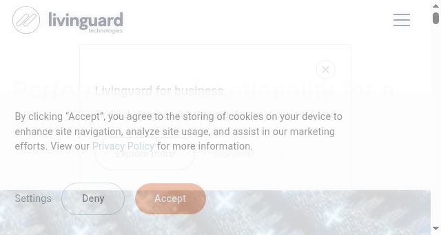 Screenshot of livinguard.com