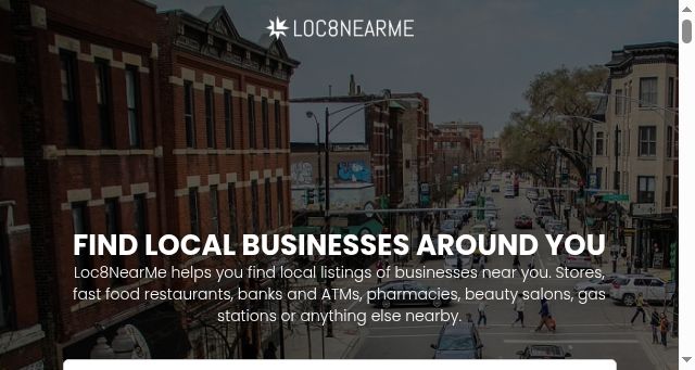 Screenshot of loc8nearme.com