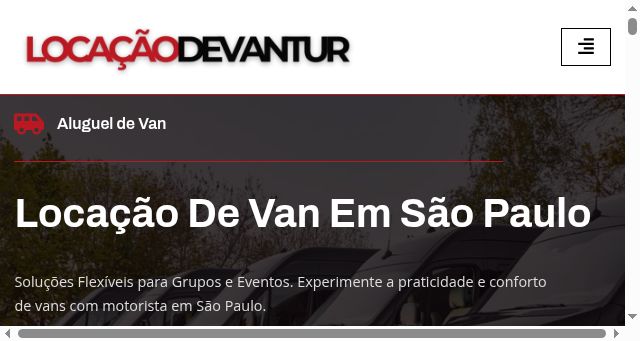 Screenshot of locacaodevans.tur.br