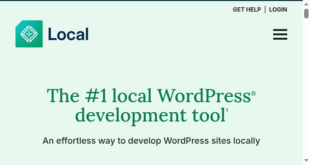 Screenshot of localwp.com