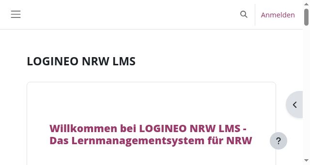 Screenshot of logineonrw-lms.de