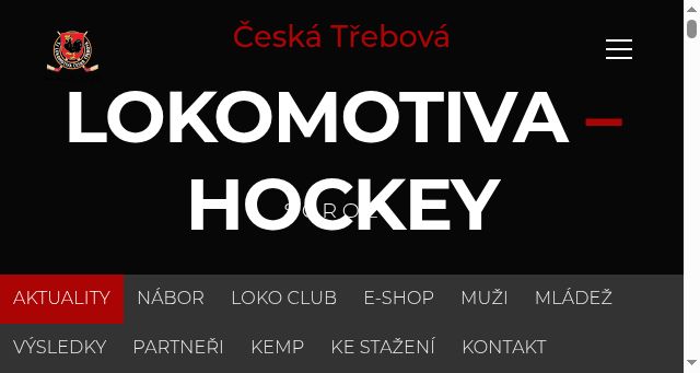 Screenshot of lokomotivahockey.cz