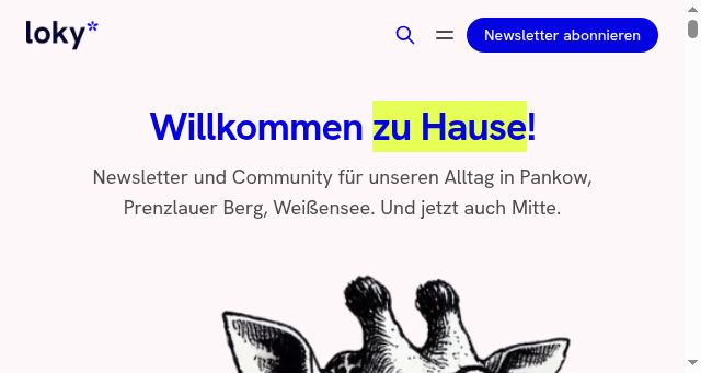 Screenshot of loky.news
