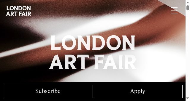 Screenshot of londonartfair.co.uk